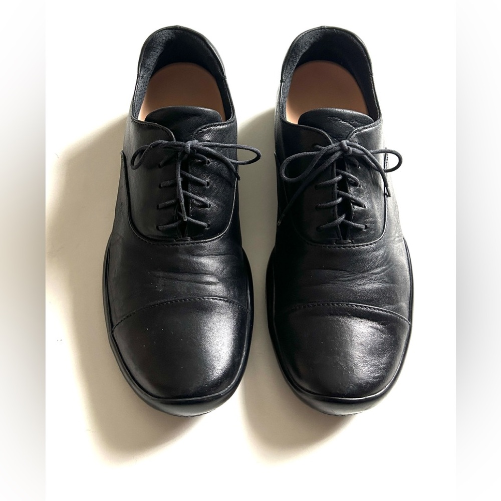 Toblach Leather Sneakers by Prada